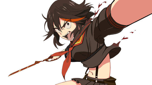 Ryuko Matoi Png Transparent (black, salmon, beige, maroon, olive)