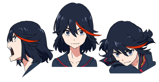 Ryuko Matoi Transparent Images Png (navy, white, beige, black, indigo)