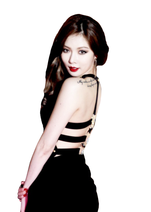 Hyuna Png Transparent Images (white, black)