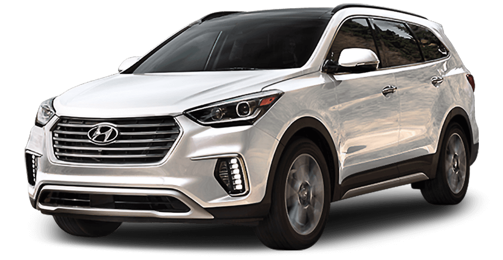 Hyundai Santa Fe Png Isolated Photo (gray, white, black)