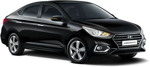 Hyundai Verna Png Isolated Photo (black)