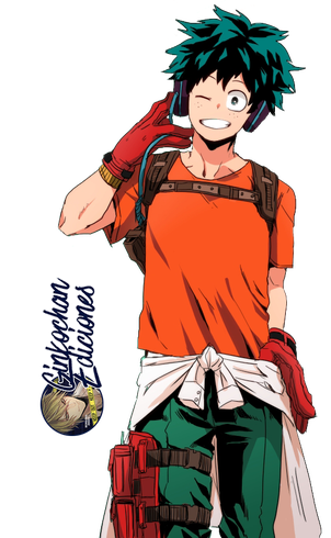 Izuku Midoriya Tv Character Png File (chocolate, black)