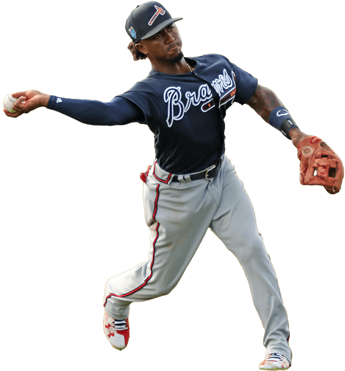 Ozzie Albies Png Hd (silver, black)