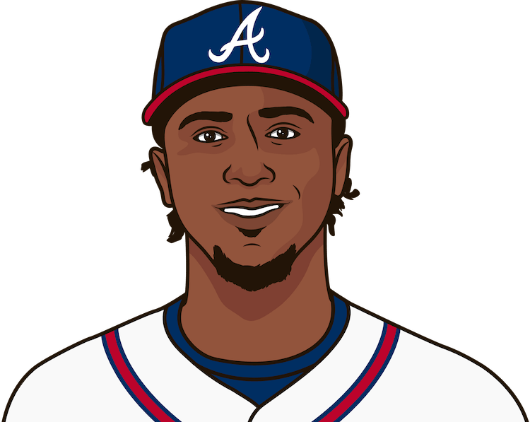 Ozzie Albies Png Pic (gray, chocolate, olive, white, navy)